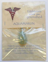 Steengoed Hanger Gezondheidssteen Aquamarijn 1kaart