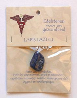 Steengoed Hanger Gezondheidssteen Lapis Lazuli 1kaart