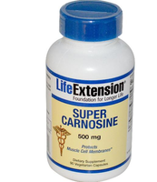 Super Carnosine 500 Mg (60 Veggie Caps )   Life Extension