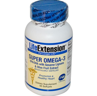 Super Omega 3 Epa/dha Met Sesam Lignans & Olijf Fruit Extract (60 Capsules)   Life Extension