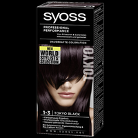 Syoss Permanent Coloration Haarverf   1 3 Tokyo Black