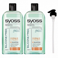 Syoss Shampoo Repair And Fullness  Pomp 2x500ml