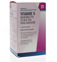 Teva Vitamine D Tablet 20mcg 800ie 300st