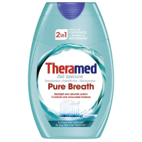 Theramed Liquid 2in1 Pure Breath Tandpasta   75 Ml