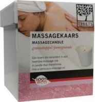 Treets Kaars Massage Granaatappel 1 Stuk