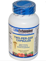 Two Per Day Capsules   120 Tabletten   Life Extension
