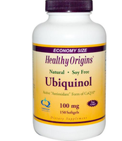 Ubiquinol Kaneka Qh 100 Mg (150 Softgels)   Healthy Origins