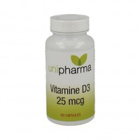 Unipharma Vitamine D3 25mcg 60cp