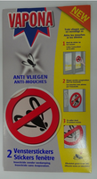 Vapona Anti Vliegen Vensterstickers   2 Stuks