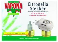 Vapona Electrische Citronella Stekker Continu 1 Stuk