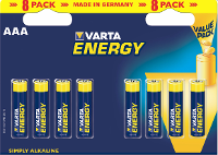 Varta Energy Type Aaa Minipenlite Batterij 1,5volt 8stuks