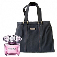 Versace Bright Crystal Eau De Toilette + Gratis Luxe Versace Tote Bag Op = Op! 90ml+tas