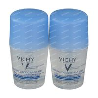 Vichy Deodorant Anti Transpiratie Mineral 48h Duo 2x50 Ml Roller