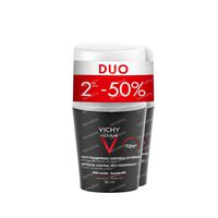 Vichy Homme Deodorant Anti Transpiratie 72h Duo 2x50 Ml Roller