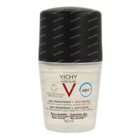 Vichy Homme Deodorant Anti Transpiratie Tegen Vlekken 48h 50 Ml Roller