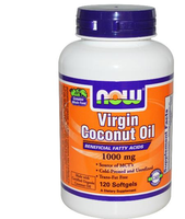 Virgin Coconut Oil 1000 Mg (120 Softgels)   Now Foods