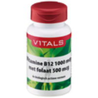 Vitals Vitamine B12 1000mcg + Folaat 500mcg Zuigtabletten
