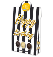 Voor Jou! Cadeau Doos Black & White Happy Birthday (100g)