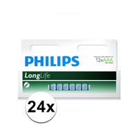 Voordeel Pakket Met 24 Philips Long Life Aaa Batterijen