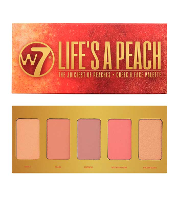 W7 Blush Palet Life's A Peach   5 Kleuren