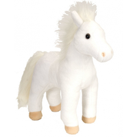 Speelgoed Knuffel Wit Paard 30 Cm