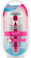Wilkinson Quattro For Women Scheerhouder Acai & Jojoba + 1 Scheermesje