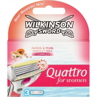Wilkinson Sword Scheermesjes   Quattro For Women   3 Mesjes+houder