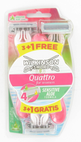 Wilkinson Wegwerpscheermesjes Quattro For Women 3+1 Gratis 4 Stuks