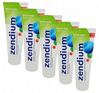 Zendium Tandpasta Fresh Mint Voordeelverpakking 5x75ml