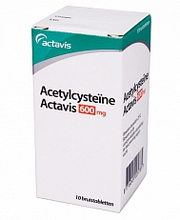 Actavis Acetylcysteine Hoesttabletten 600mg 10brt