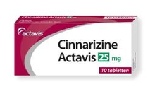 Actavis Cinnarizine 25mg 10tab