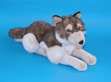 Body And Beauty Shop Liggende Pluche Wolf Knuffel 40 Cm