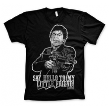 Body And Beauty Shop Zwart Scarface Say Hello To My Little Friend T Shirt