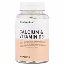 Calcium & Vitamin D3 (180 Tablets)   Myvitamins