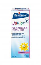 Davitamon Multivitamines Junior 1+ Vloeibare Vitamines Framboos 100 Ml