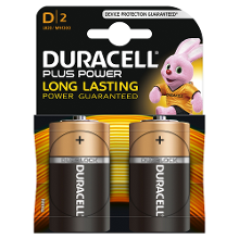 Duracell Plus Power D 2s