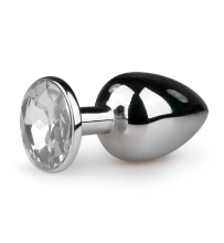 Easytoys Anal Collection Metalen Buttplug Met Transparante Diamant (1st)