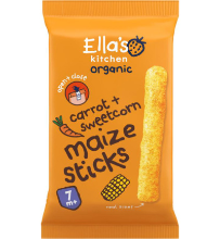Ella's Kitchen Maize Sticks Carrot Sweetcorn 7+ Maanden (16g)