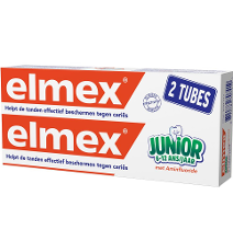 Elmex Tandpasta Junior Anti Cariës Duopack   2 X 75 Ml