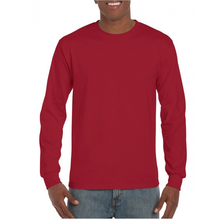 Gildan Donker Rode T Shirts Lange Mouwen Top Kwaliteit
