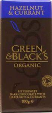 Green & Black Chocolade Puur Hazelnoot 100g