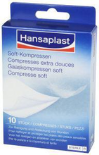 Hansaplast Gaaskompres Soft 10st