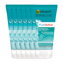 Garnier Skin Naturals Pure Reinigende Gel Tube Voordeelverpakking 6x150ml