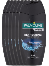 Palmolive Men Douche Refreshing 3in1 Voordeelverpakking 6x250ml