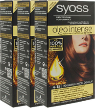 Syoss Oleo Intense 4 18 Mokka Bruin Voordeelverpakking 3x1st