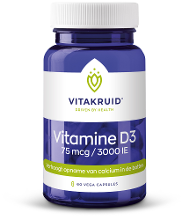Vitakruid Vitamine D3 75mcg 3000 Ie Vega Capsules