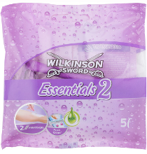 5stuks Wilkinson Sword Essentials 2 Wegwerpscheermesjes