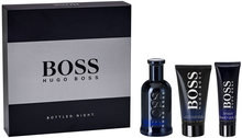 Hugo Boss Geschenkset Bottled Night   Eau De Toilette +after Shave Balm + Shower Gel