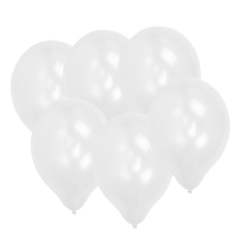 Huismerk Premium Grote Ballonnen 6 Stuks   Wit