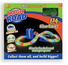 Kidsfun Magic Road Auto Speelgoed   Glow In The Dark   Met Auto   136 Delig